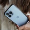 Black Fiber Bumper for iPhone 13 Pro Max (Bumper, not a Case)