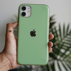 Fern Green Soft Glass Finish case for iPhone 11