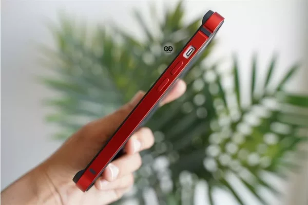 Red Fiber Bumper for iPhone 13 Mini (Bumper, not a Case) - Image 4
