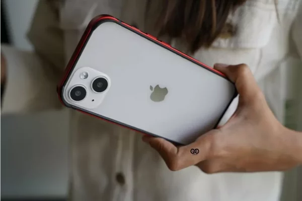 Red Fiber Bumper for iPhone 13 Mini (Bumper, not a Case) - Image 5