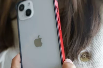 Red Fiber Bumper for iPhone 13 Mini (Bumper, not a Case)