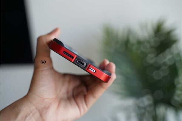 Red Fiber Bumper for iPhone 13 Pro Max (Bumper, not a Case) - Image 4