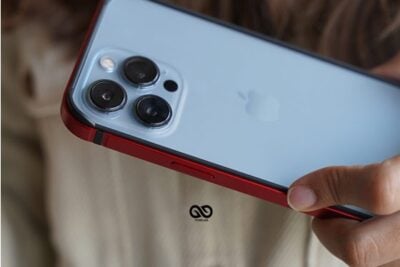 Red Fiber Bumper for iPhone 13 Pro Max (Bumper, not a Case)