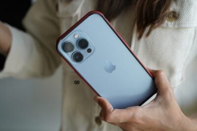 Red Fiber Bumper for iPhone 13 Pro Max (Bumper, not a Case)
