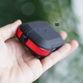 Black Red Rugged Airpods case for Airpods Pro
