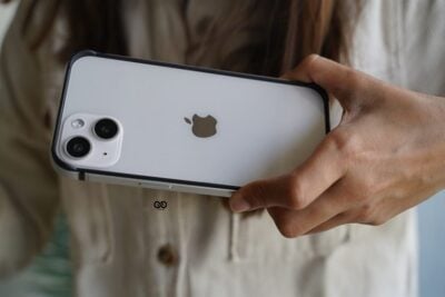 Silver Fiber Bumper for iPhone 14 Plus (Bumper, not a Case)