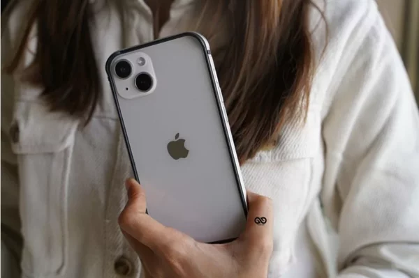 Silver Fiber Bumper for iPhone 14 Plus (Bumper, not a Case)