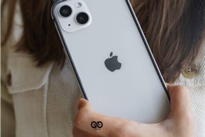 Silver Fiber Bumper for iPhone 14 Plus (Bumper, not a Case)