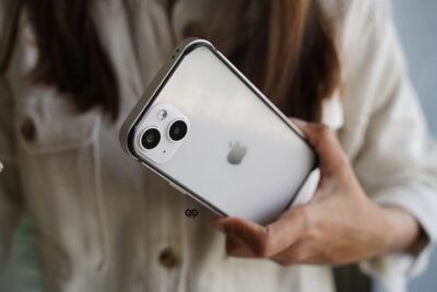 Silver Fiber Bumper for iPhone 14 Plus (Bumper, not a Case)