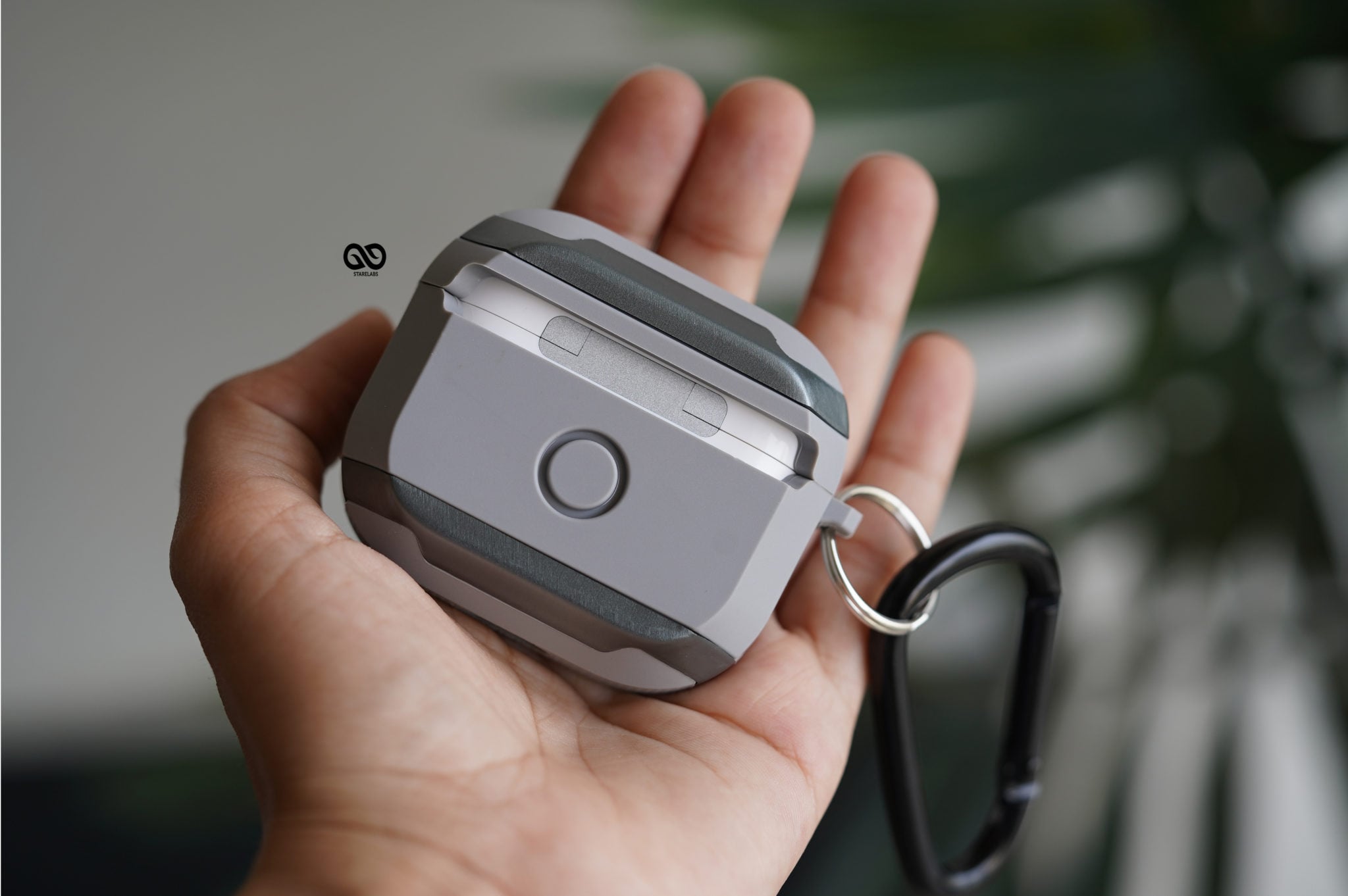 Grey Shockproof airpods case for Airpods 3 (Old) 2 Grey Shockproof airpods case for Airpods 3 (Old) - Image 2