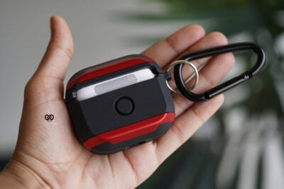 Red Black Shockproof airpods case for Airpods 3