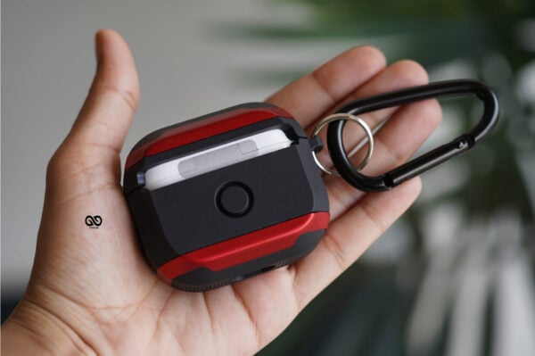Red Black Shockproof airpods case for Airpods 3 - Image 2