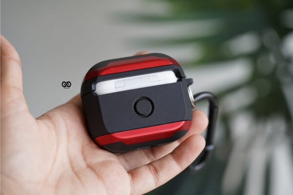Red Black Shockproof airpods case for Airpods 3