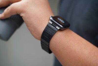 Carbon Fiber Textured Strap for Apple Watch 44MM 45MM 46MM Series 4 5 6 7 8 9 10 SE SE 2 Gen