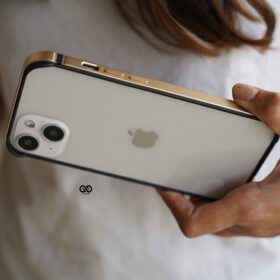 Copper Gold Fiber Bumper for iPhone 13 (Bumper, not a Case)
