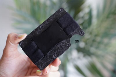 Minimal Card Holder with Cash Strap