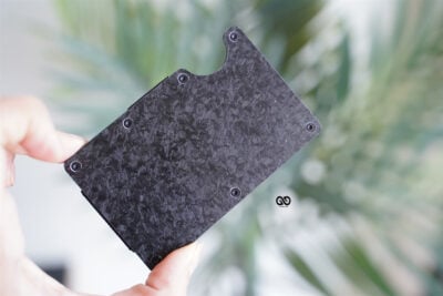 Minimal Card Holder with Cash Strap