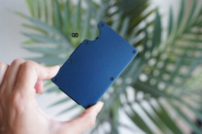 Minimal Card Holder with Cash Strap