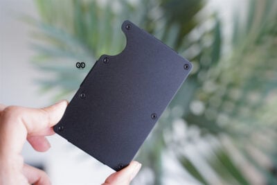 Minimal Card Holder with Cash Strap