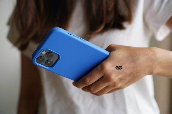 Ocean Blue Genuine Silicone Case For iPhone 12 Pro Max - Image 13