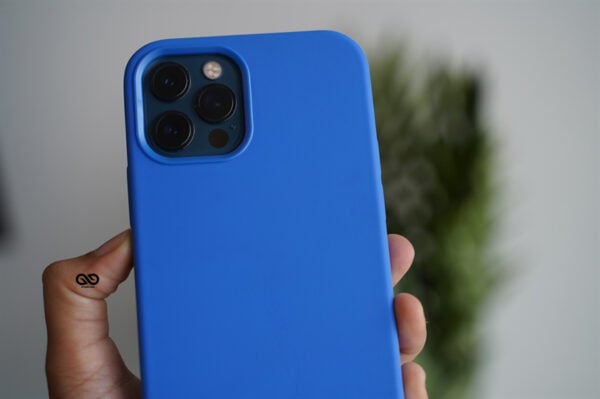 Ocean Blue Genuine Silicone Case For iPhone 12 Pro Max - Image 4