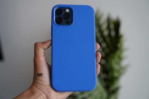 Ocean Blue Genuine Silicone Case For iPhone 12 Pro Max - Image 2