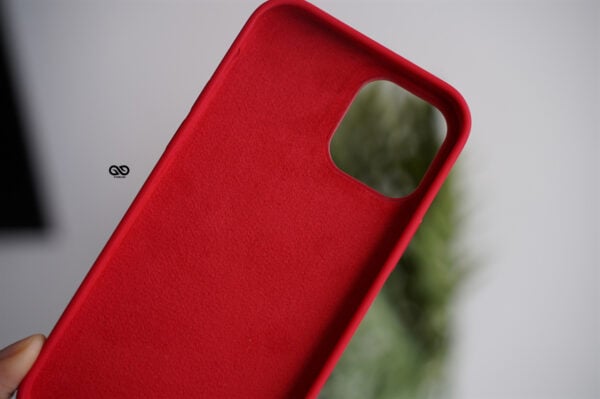 Red Genuine Silicone Case For iPhone 12 Pro Max - Image 9