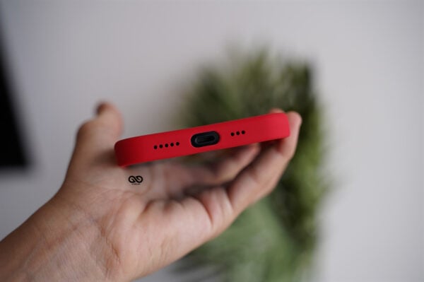 Red Genuine Silicone Case For iPhone 12 Pro Max - Image 11