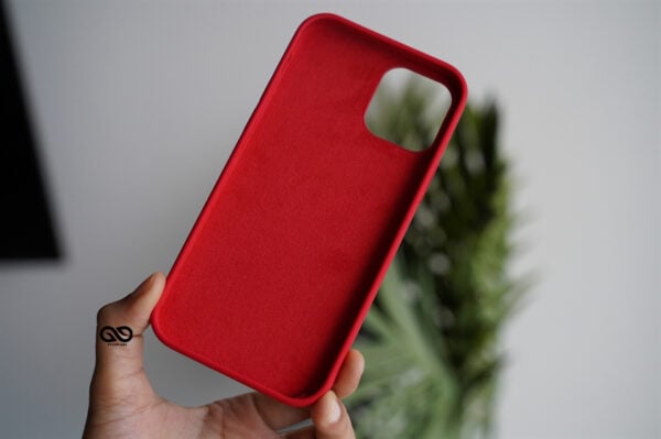 Red Genuine Silicone Case For iPhone 12 Mini - Image 4