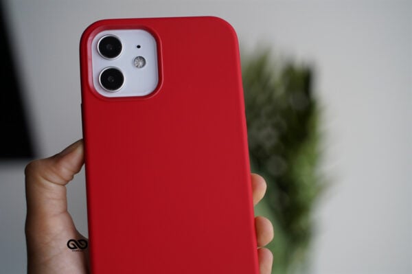 Red Genuine Silicone Case For iPhone 12 Mini - Image 7