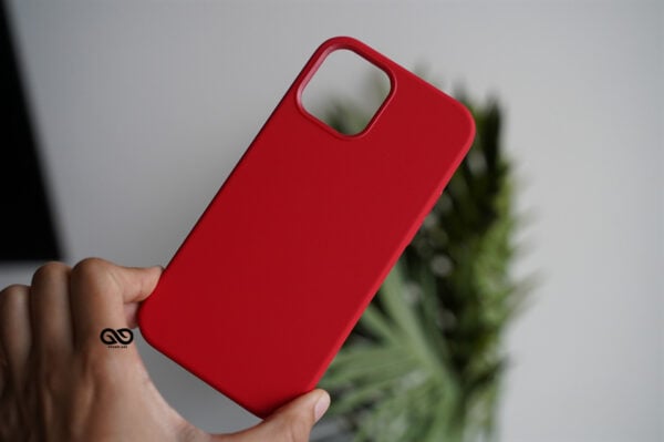 Red Genuine Silicone Case For iPhone 12 Mini - Image 8