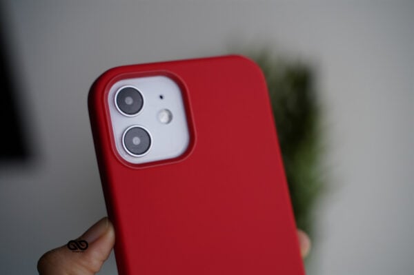 Red Genuine Silicone Case For iPhone 12 Mini - Image 9