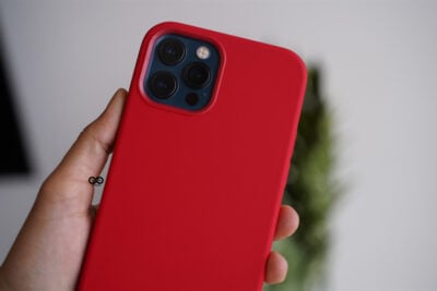 Red Genuine Silicone Case For iPhone 12 Pro Max