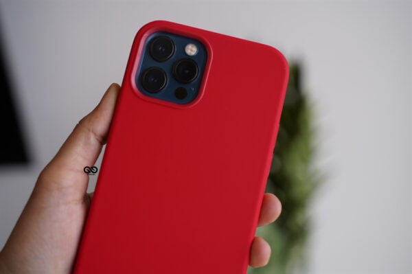 Red Genuine Silicone Case For iPhone 12 Pro Max - Image 7