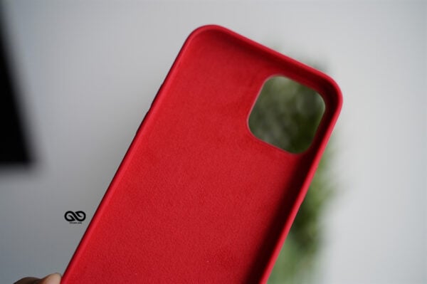 Red Genuine Silicone Case For iPhone 12 Mini - Image 10