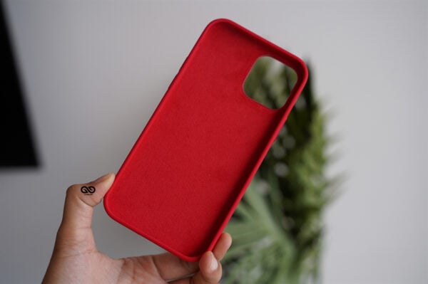 Red Genuine Silicone Case For iPhone 12 Pro Max - Image 4