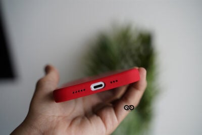 Red Genuine Silicone Case For iPhone 12 Mini