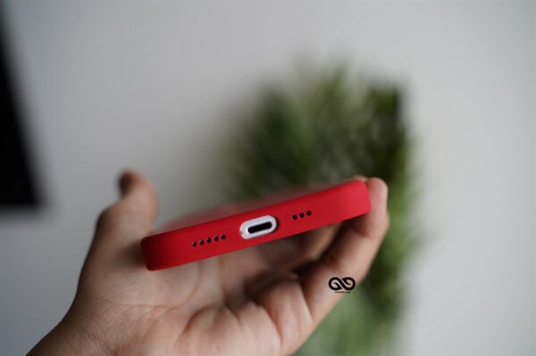 Red Genuine Silicone Case For iPhone 12 Mini - Image 11