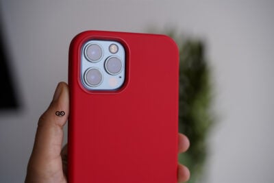 Red Genuine Silicone Case For iPhone 12 Pro Max