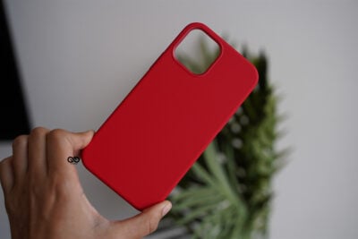 Red Genuine Silicone Case For iPhone 12 Pro Max