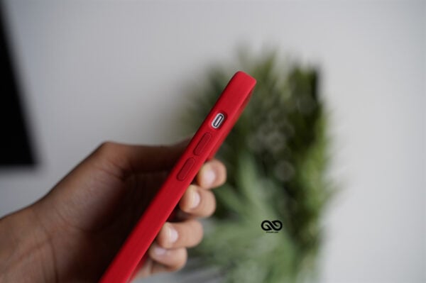 Red Genuine Silicone Case For iPhone 12 Mini - Image 14
