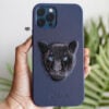 Black Panther Leather Case - Blue For iPhone 12 Pro Max