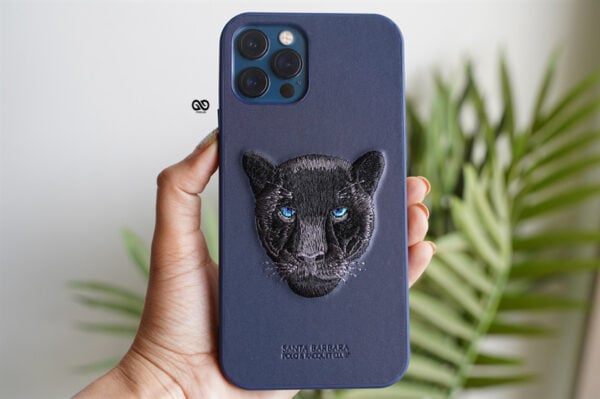 Black Panther Leather Case - Blue For iPhone 12 Pro Max