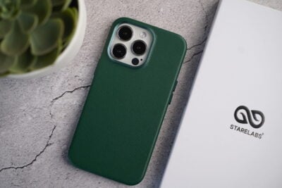 Grainy Textured Vegan Leather Case for iPhone 13 Pro