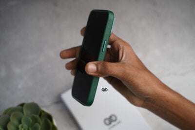 Grainy Textured Vegan Leather Case for iPhone 13 Pro