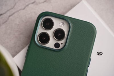 Grainy Textured Vegan Leather Case for iPhone 13 Pro