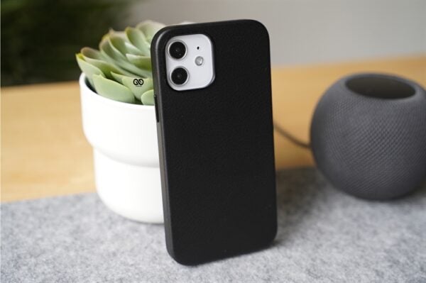 Grainy Textured Vegan Leather Case for iPhone 12