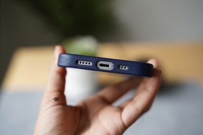 Grainy Textured Vegan Leather Case for iPhone 12