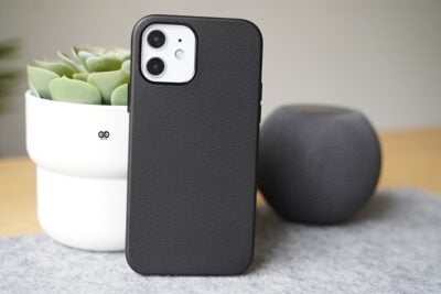 Grainy Textured Vegan Leather Case for iPhone 12