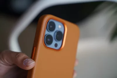 Grainy Textured Vegan Leather Case for iPhone 13 Pro